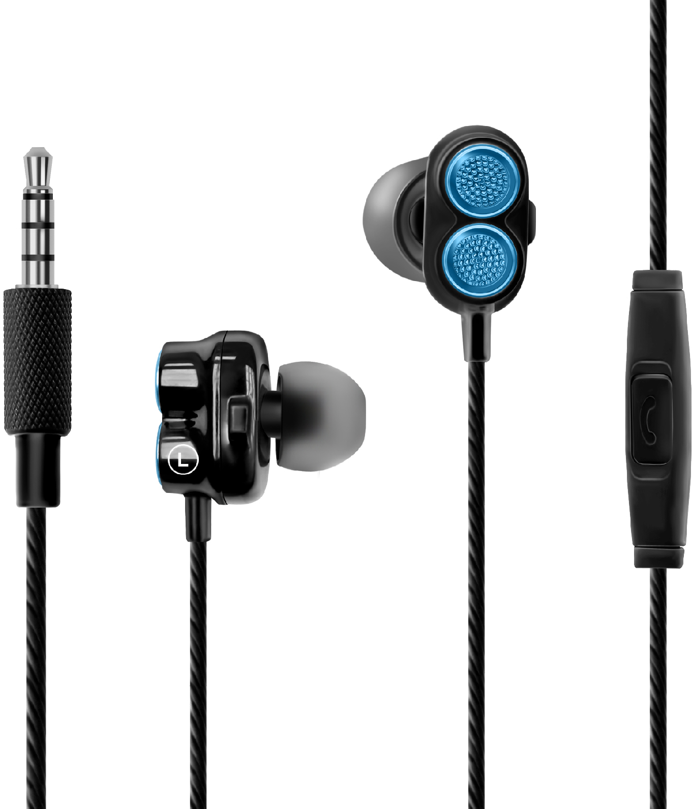 

Наушники Promate Onyx Double Stereo Blue (onyx.blue)