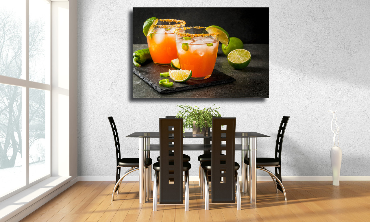 

Картина на холсте Острый Michelada с горячим перцем и лаймом 75х50