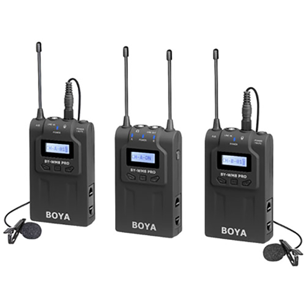 

Беспроводная микрофонная система BOYA BY-WM8 pro Wireless microphone system