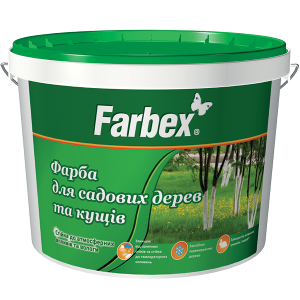 

Фарба для садових дерев та кущів Farbex - 7 кг, білий матовий