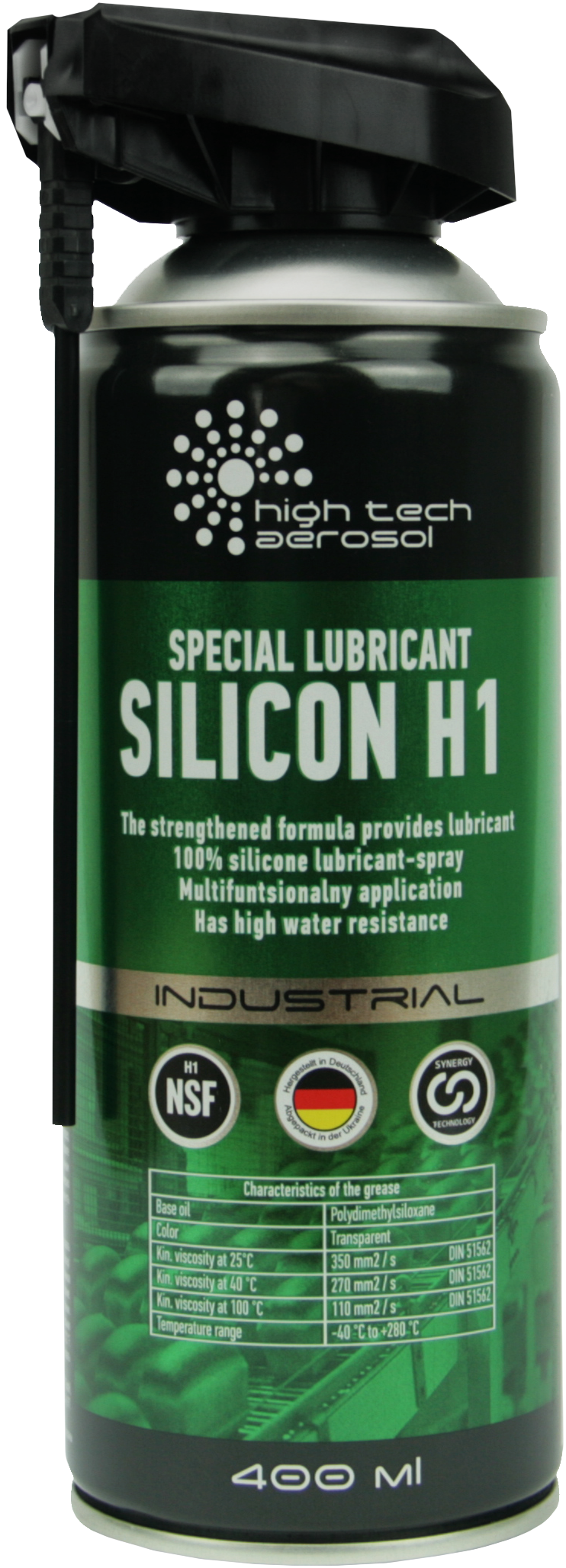 Многоцелевая силиконовая смазка с пищевым допуском High Tech Aerosol ...