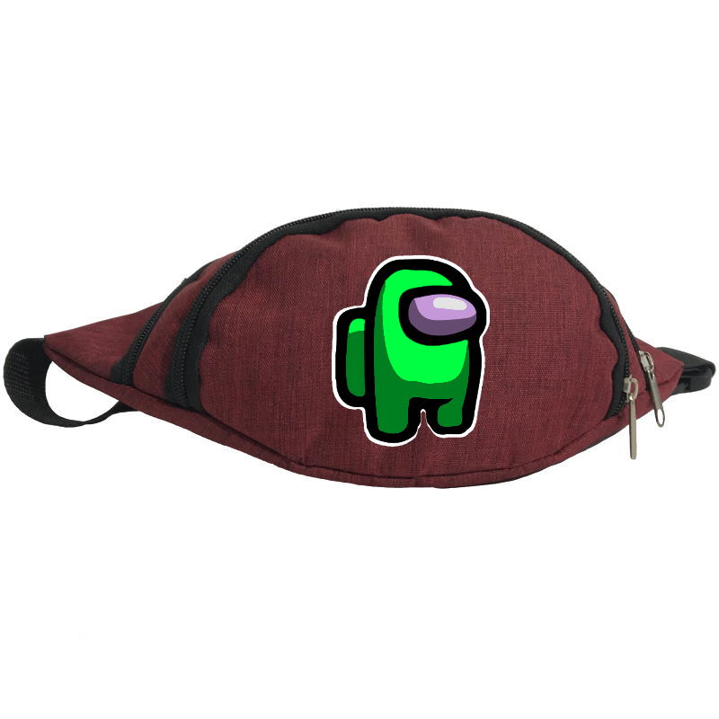 

Сумка Бананка Амонг Ас Among Us на пояс Cappuccino 0007 drd бордовый