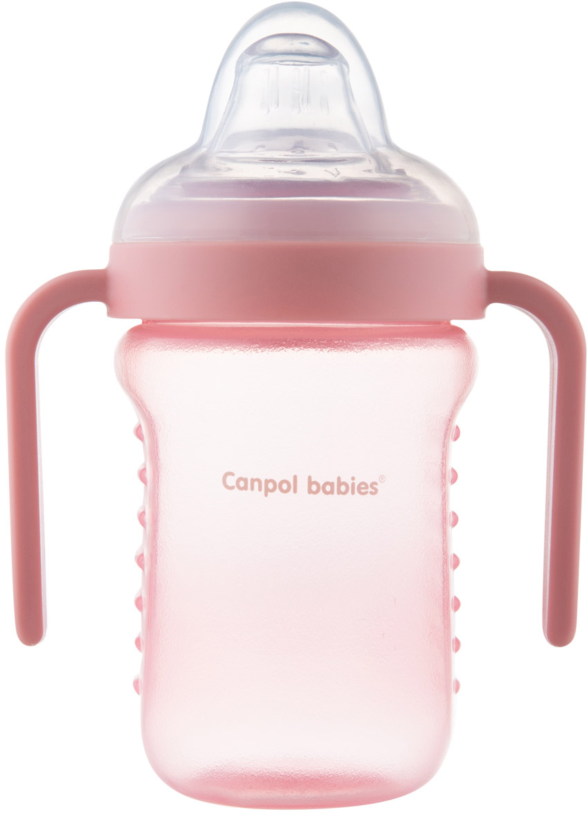 

Кружка непроливайка Canpol Babies с силиконовым носиком 220 мл Розовая (56/605_pink)