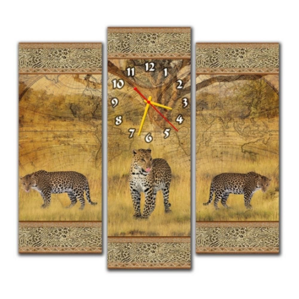

Модульные настенные часы IdeaClock Леопард
