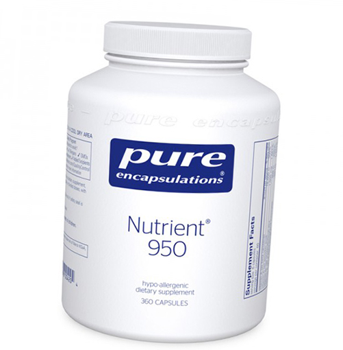 

Мультивитаминная формула для оптимального здоровья, Nutrient 950, Pure Encapsulations 360капс (36361042)