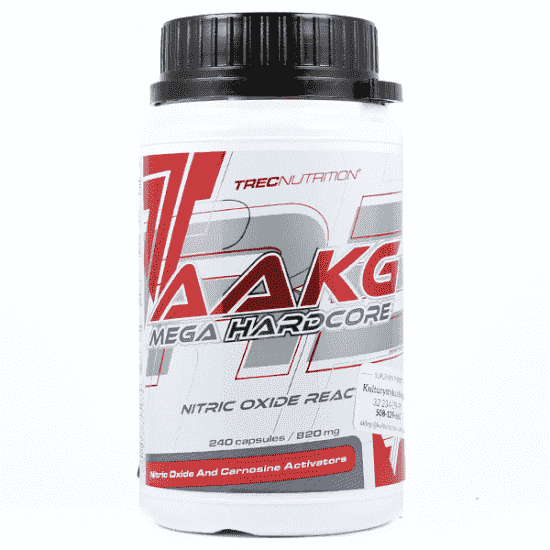 

ААКГ и Цитруллин, AAKG Mega Hardcore, Trec Nutrition 240капс (27101002)