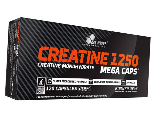 

Креатин Моногидрат, Creatine Mega, Olimp Nutrition 120капс (31283005)