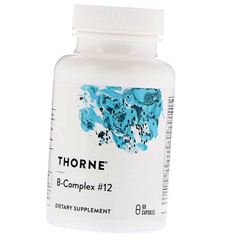 

Витамины группы В, B-Complex 12, Thorne Research 60капс (36357002)