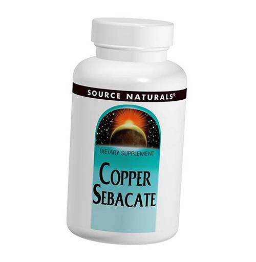 

Медный Себацинат, Copper Sebacate, Source Naturals 120таб (36355016)