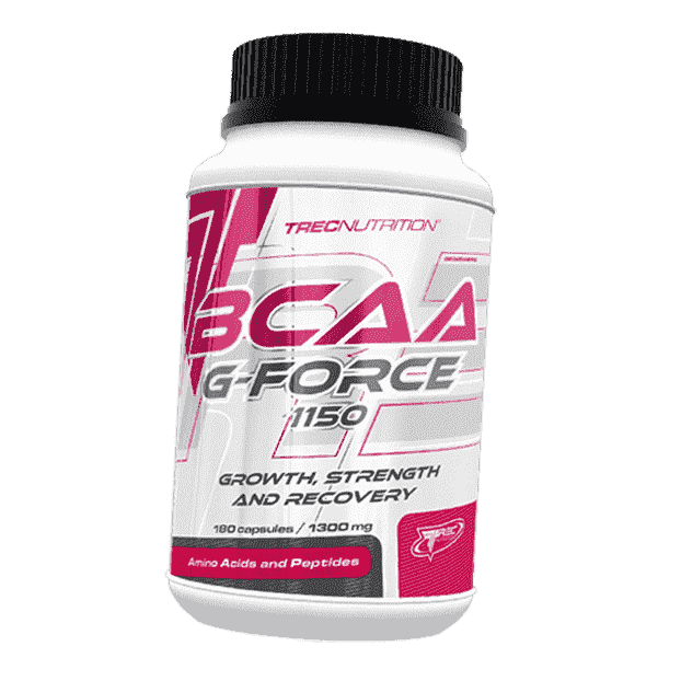 

Аминокислоты с разветвленной цепью ВСАА с Глютамином, BCAA G Force 1150, Trec Nutrition 180капс (28101002)