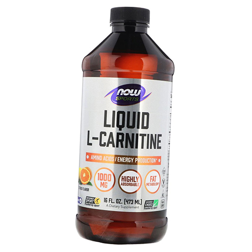 

Carnitine Liquid 1000 Now Foods 473мл Цитрус (02128013)