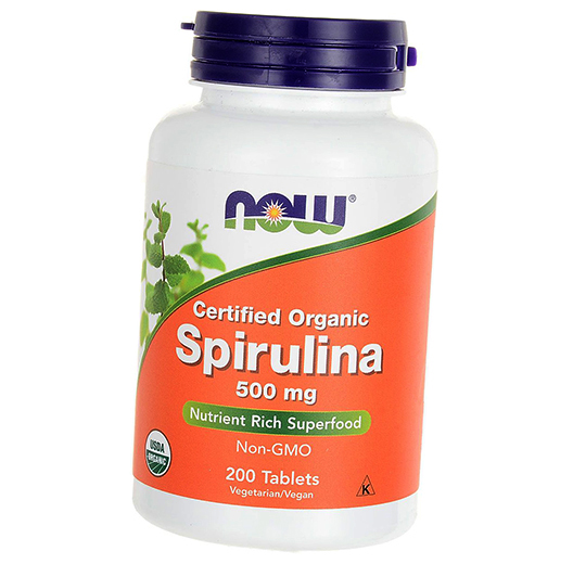 

Спирулина, Spirulina 500, Now Foods 200таб (71128074)