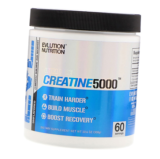 

Креатин Моногидрат, Creatine 5000, Evlution Nutrition 300г Без вкуса (31385001)