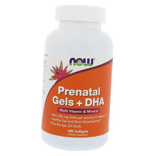 

Пренатальные витамины с ДГК, Prenatal Gels with DHA, Now Foods 180гелкапс (36128274)