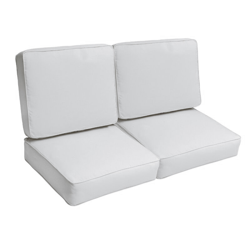 

Комплект подушек на мебель из поддонов, паллет или скамейку 120х60х10 PILLOW-35 BIG YETI Ткань премиум хлопок Турция белый (s-35)