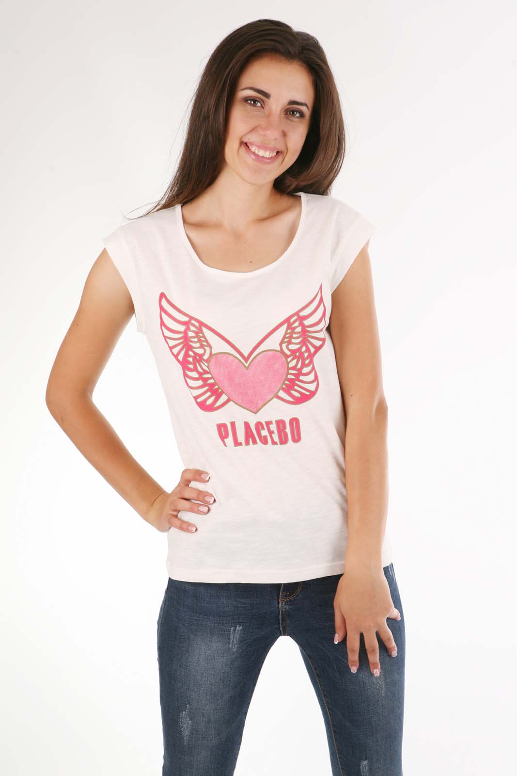 

Футболка женская летняя с рисунком N.EL. 587-10  молочный 27951, Футболка женская летняя с рисунком N.EL. 587-10 L молочный 27951