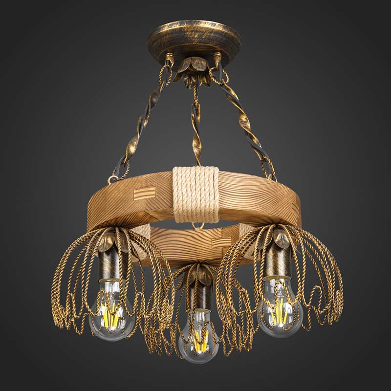 

Люстра деревянная Light House DL-12999