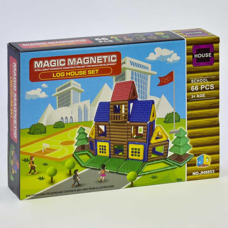 

Конструктор магнитный Magic Magnetic JH 8853 Школа, 66 деталей