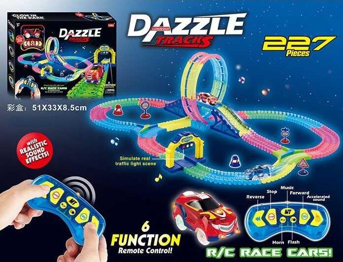 

Автотрек на р/у Dazzle tracks, 227 деталей, свет, звук