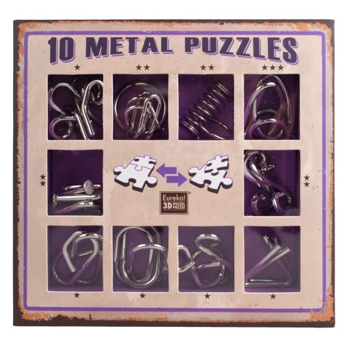 

10 металлических головоломок — Eureka 3D Puzzle (Фиолетовый набор)
