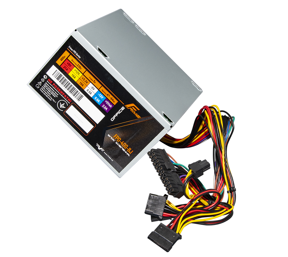 

Блок Питания Frime FPO-400-8J; 2 molex(hdd), 2 sata, 24+4pin