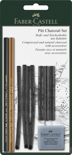 

Набор угольных материалов Pitt Charcoal 10предм. Faber-Castell