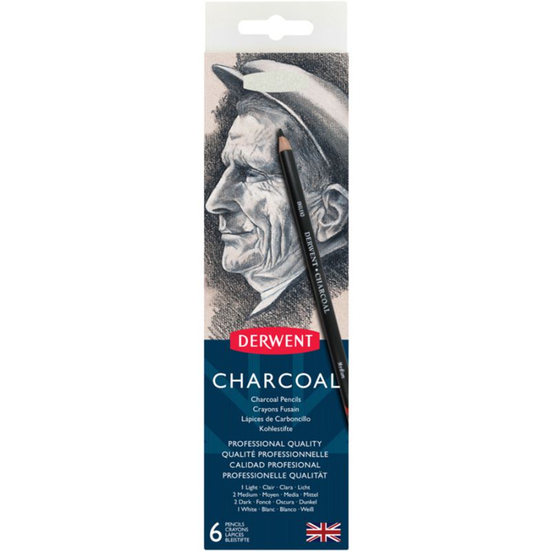 

Набор угольных карандашей 6шт. Charcoal Derwent