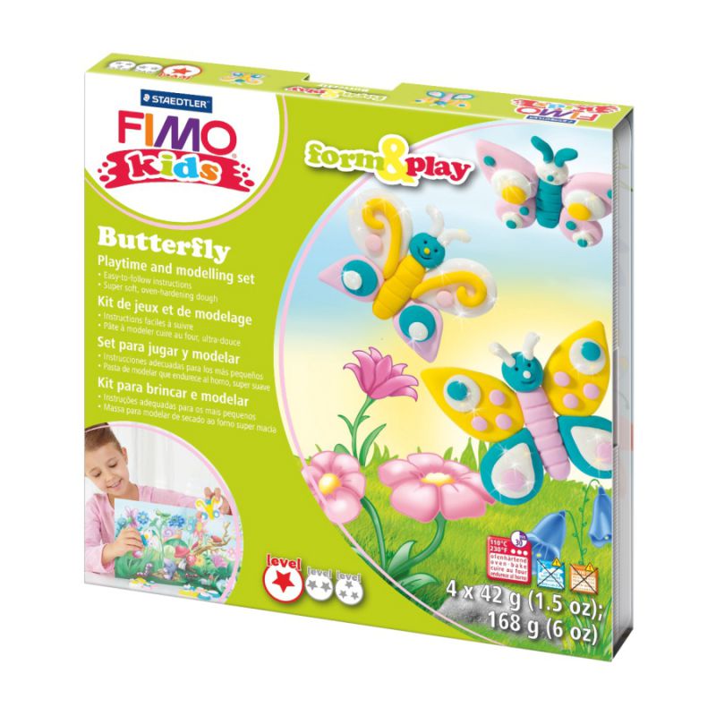 

Набор пластики Fimo Kids Бабочка 4х42г