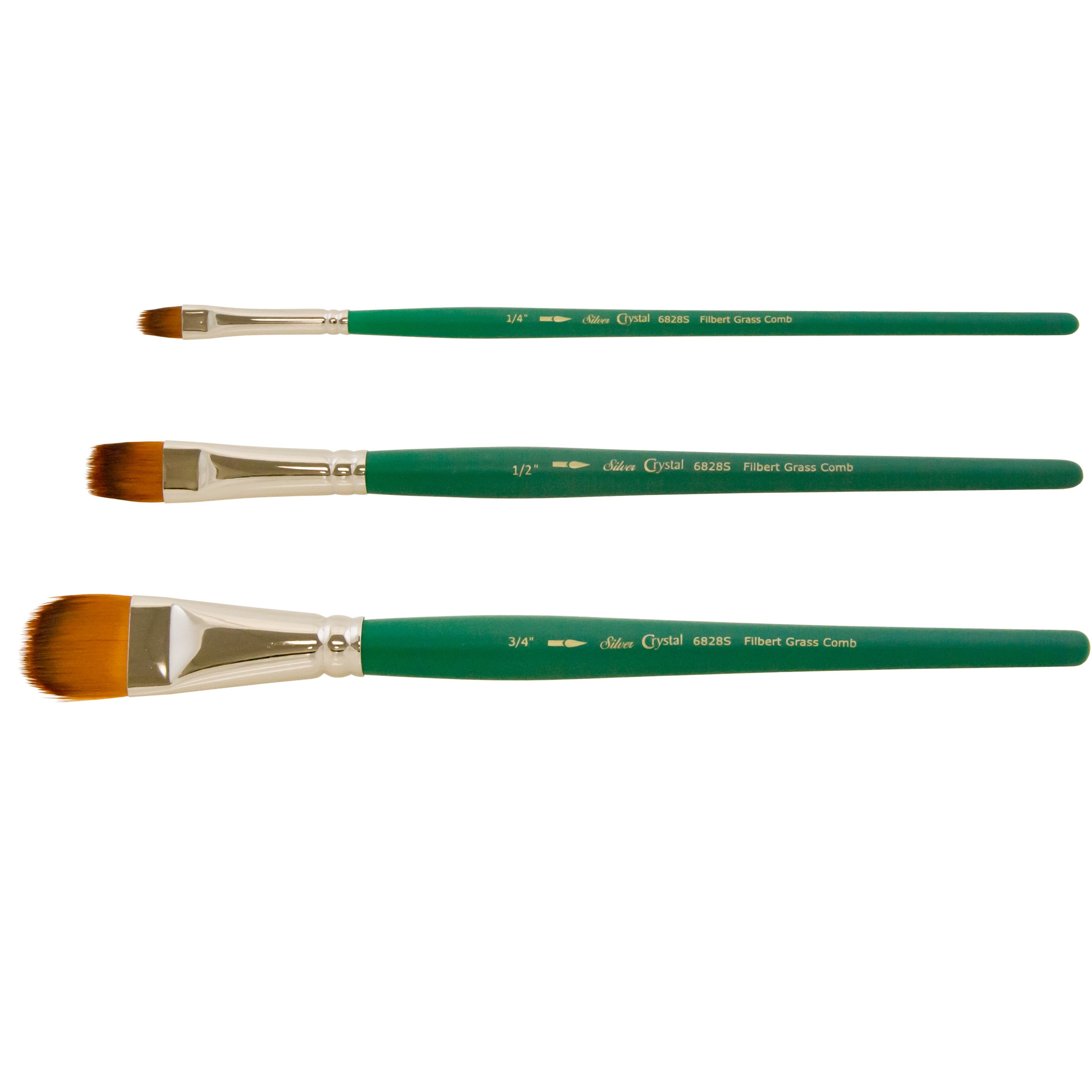 

Кисть синтетика Silver Brush 6828S grass comb Crystal №3/4 (21мм)