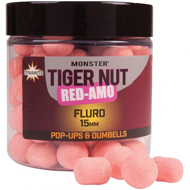 

Бойлы Dynamite Baits Tiger Nut Red-Amo Fluro Pink Pop-ups + Dumbells 15мм 100гр