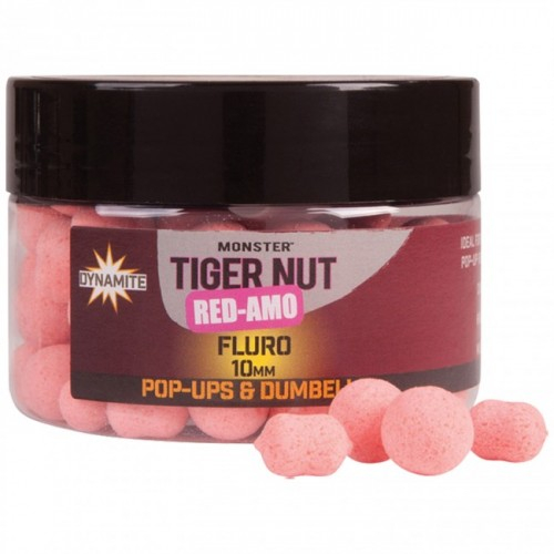 

Бойлы Dynamite Baits Tiger Nut Red-Amo Fluro Pink Pop-ups + Dumbells 10мм 52гр