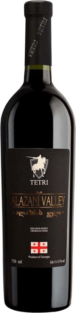 Вино Tetri Alazani Valley красное полусладкое 0.75 л 11-13% ...