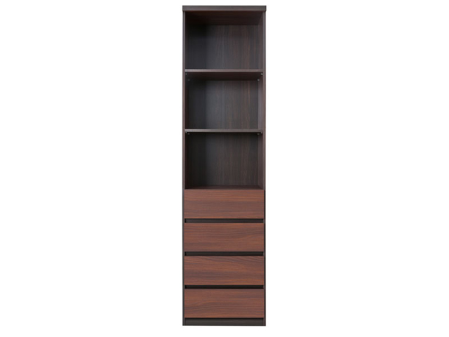 

Стеллаж BRW (Black Red White) Джули REG4S акация мали бронза