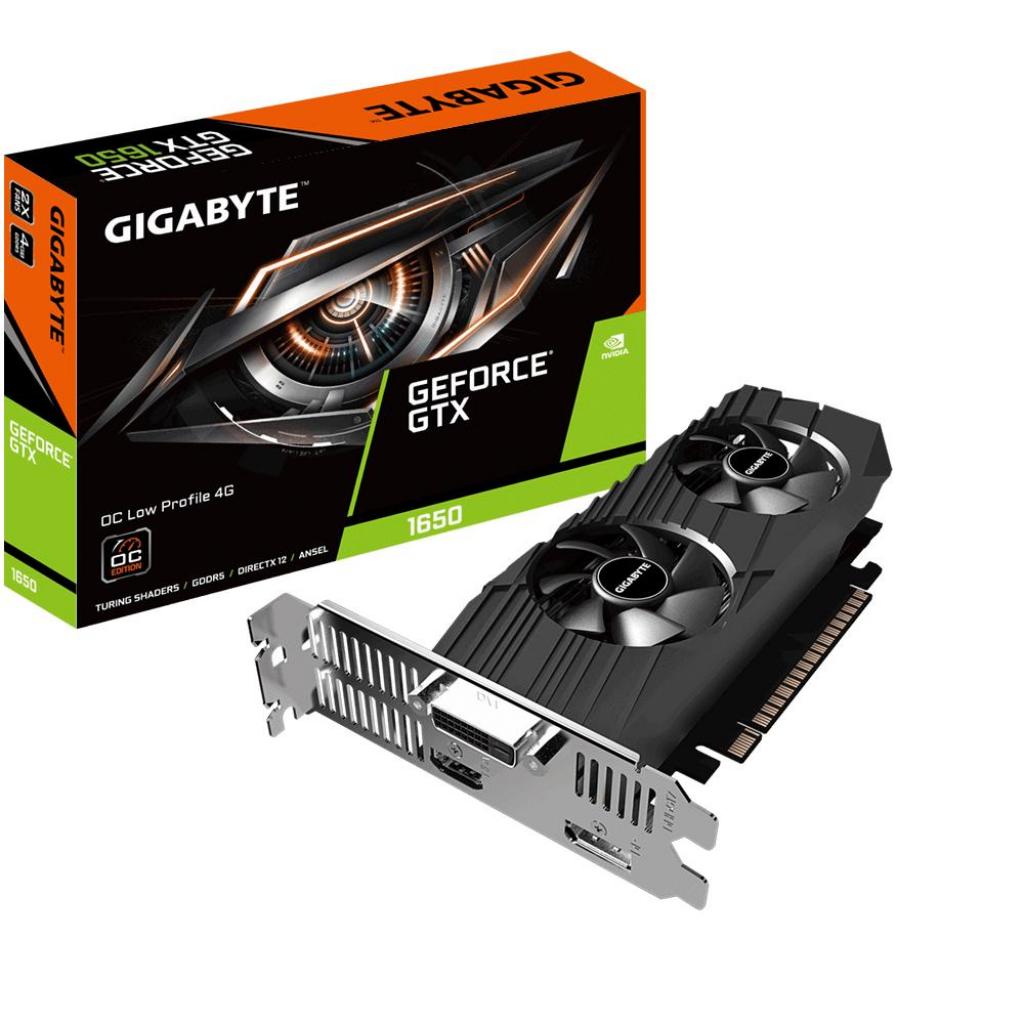 

Видеокарта GIGABYTE GeForce GTX1650 4096Mb OC LP (GV-N1650OC-4GL)