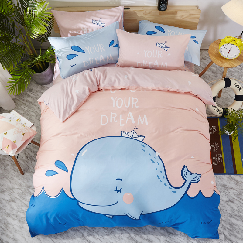 

Комплект постельного белья Кит (полуторный) Berni Home Розовый