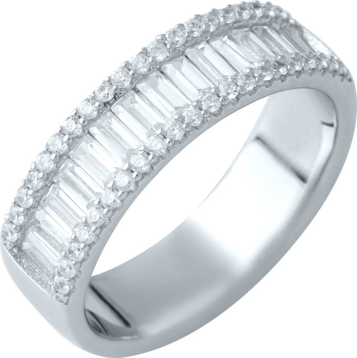 

Серебряное кольцо SilverBreeze с фианитами 1905722 17 размер, 17 размер