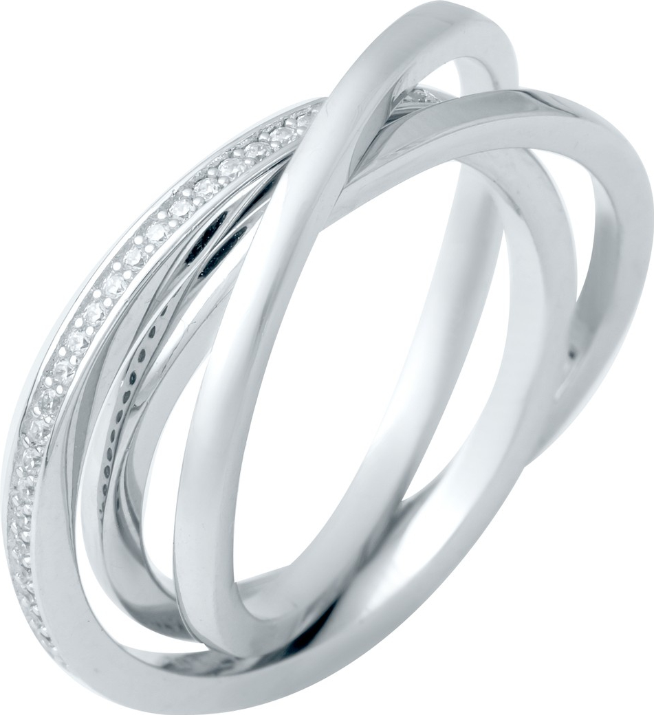 

Серебряное кольцо SilverBreeze с фианитами 1941263 17.5 размер, 17.5 размер