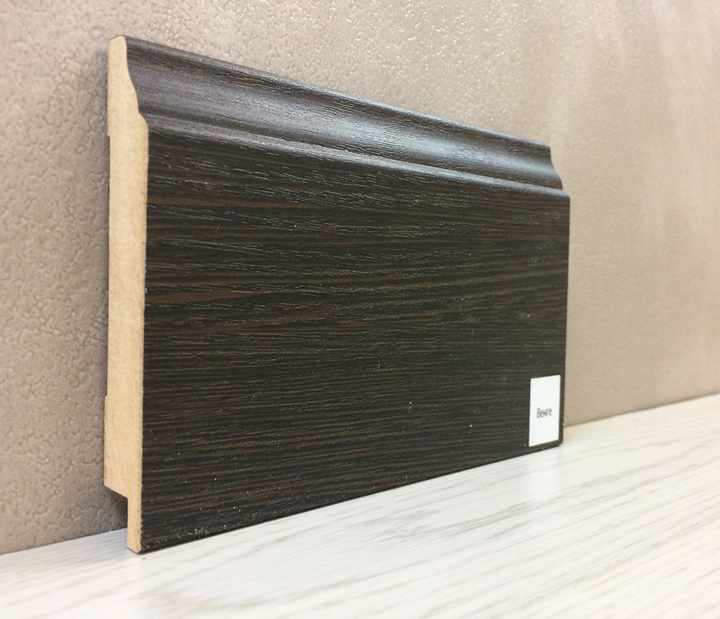 

Плинтус Супер Профиль Венге 2800x95x16 Темно коричневый 1695v