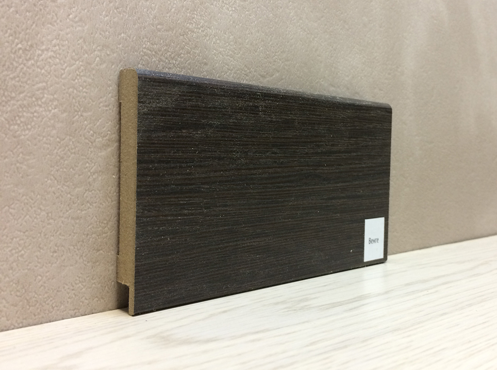 

Плинтус Супер Профиль Венге 2800x79x12,5 Темно коричневый 1279v