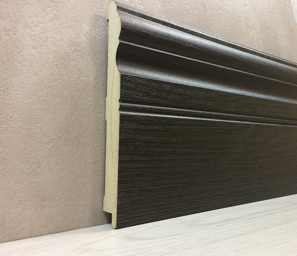 

Плинтус Супер Профиль Венге 2800x144x16 Темно коричневый 16145v