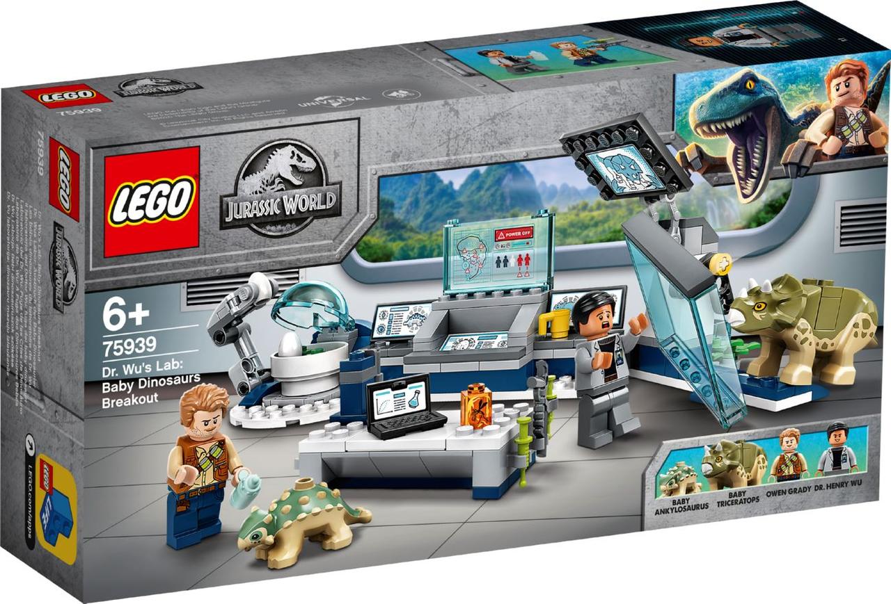 

Lego Jurassic World Лаборатория доктора Ву: Побег детёнышей динозавра 75939