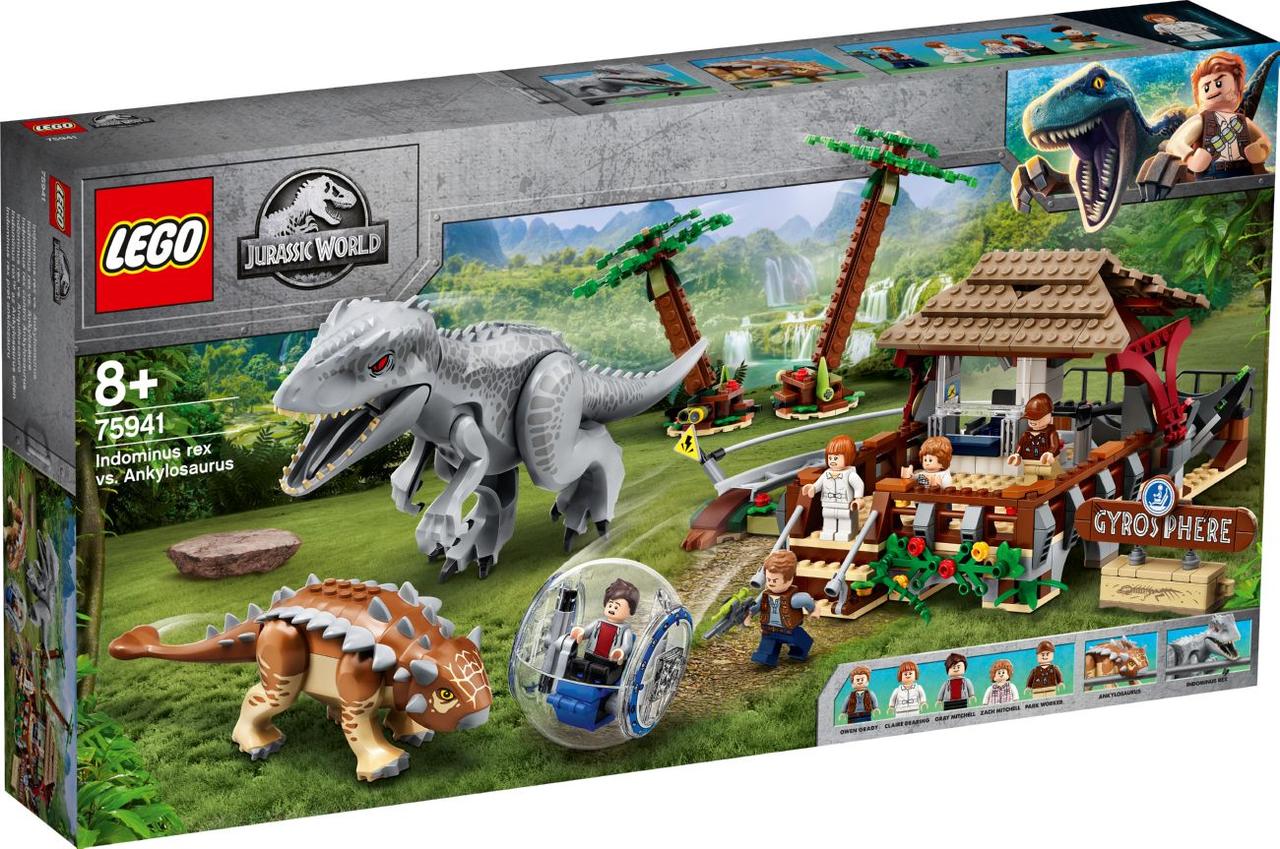 

Lego Jurassic World Индоминус-рекс против анкилозавра 75941