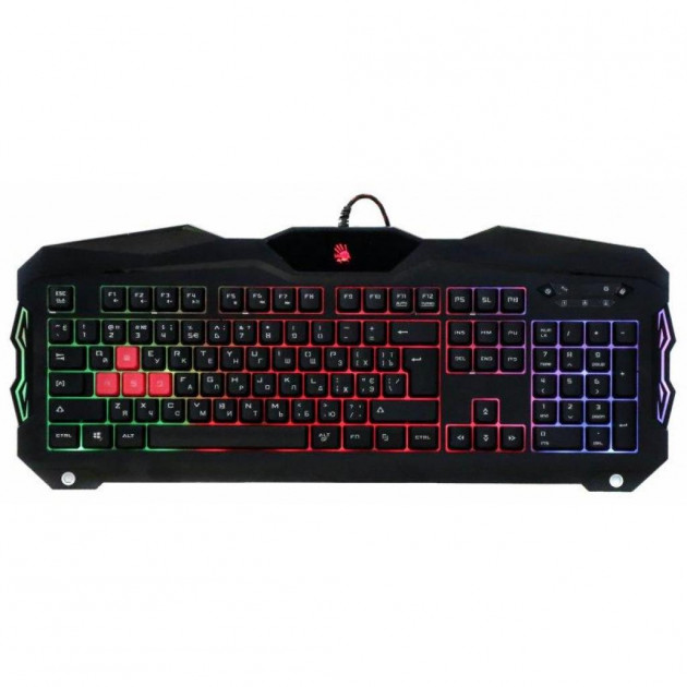 

Клавиатура A4tech Bloody B210, USB Black игровая, подсветка, 5 цветов