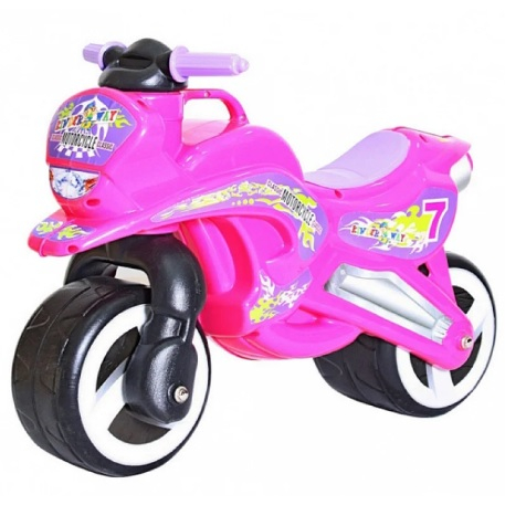 

Мотоцикл каталка со звуковыми эффектами цвет Розовый Kinderway (11-006_м РОЗ)