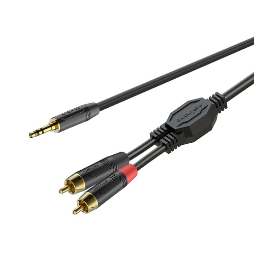 

Готовый аудиокабель Roxtone GPTC140L2, Mini-Jack - RCA, 2x0.22, 2x0.22, 2 м