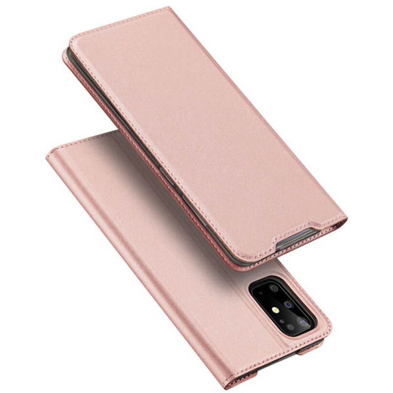 

Чехол-книжка Dux Ducis с карманом для визиток для Samsung Galaxy S11 Rose Gold