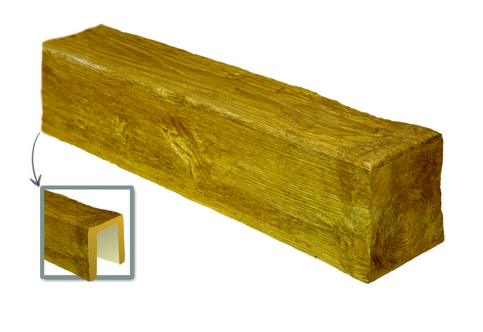 

Балка декоративная из полиуретана «Модерн» Decowood ED 107 (4 м) classic светлая 6х9