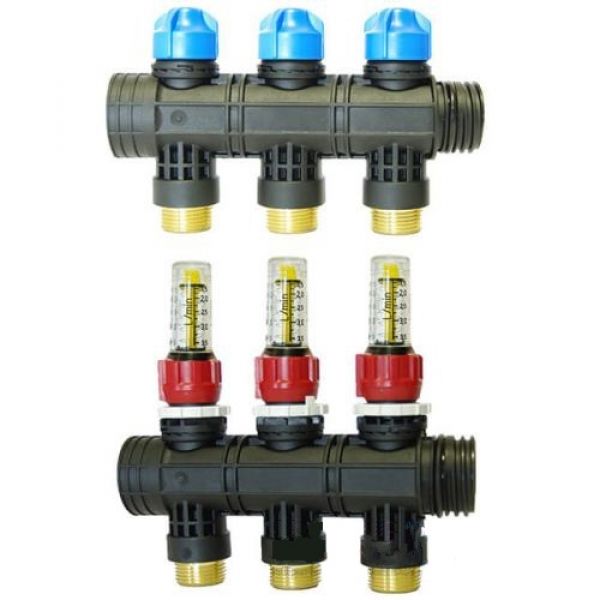 

Распределитель для коллектора Afriso ProCalida на 3 контура с расходомером (80873)