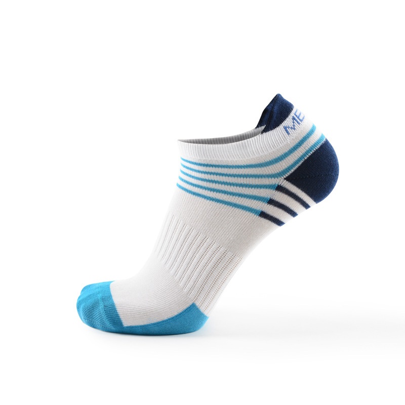 

Спортивные компрессионные носки Mei Kan короткие  Бело-синий, Спортивные компрессионные носки Mei Kan короткие S Бело-синий