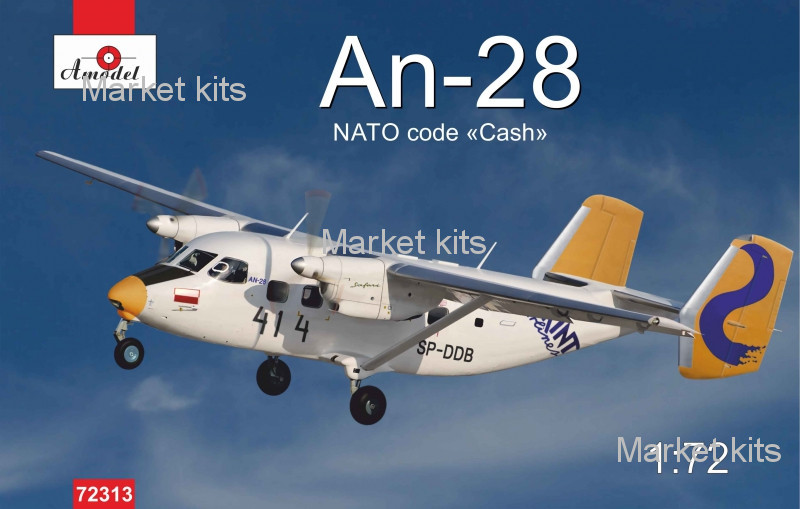 

Пассажирский самолет Ан-28, польская версия 1:72 AMODEL (AMO72313)